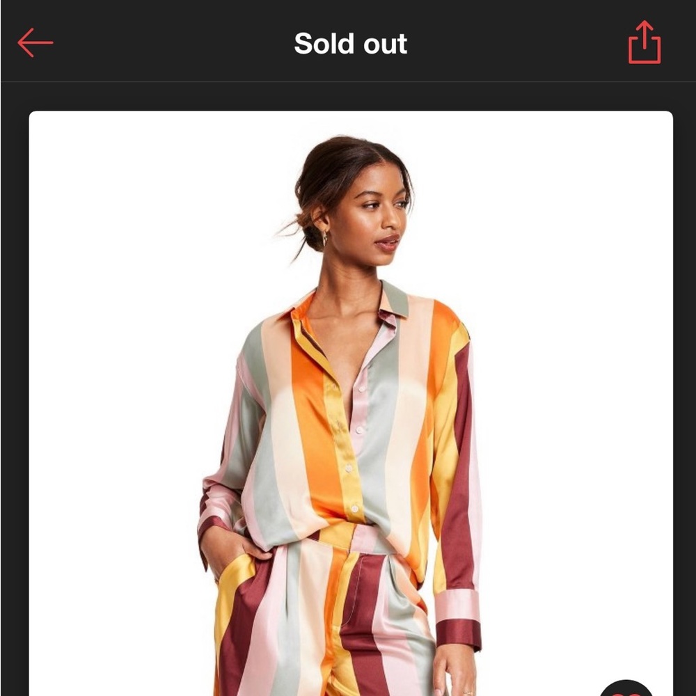 FeNoel x Target Stripe Long sleeve button down